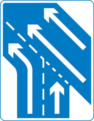 Information-sign-traffic-on-carriageway-priority