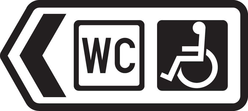 direction-sign-black-border-toilets-disabled-access
