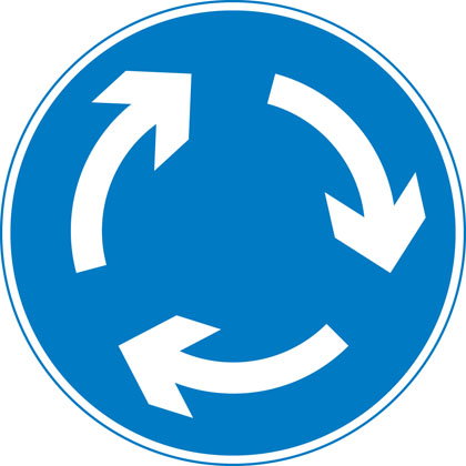 sign-giving-order-mini-roundabout