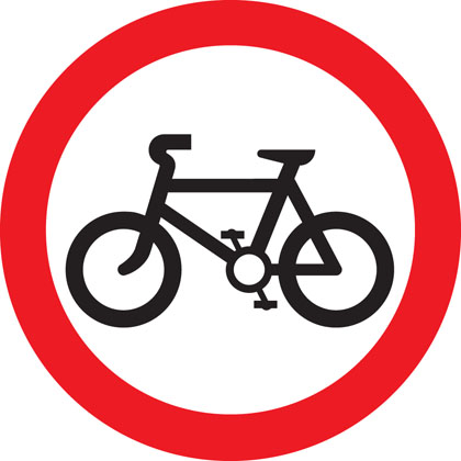 sign-giving-order-no-cycling