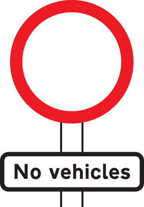 sign-giving-order-no-vehicles