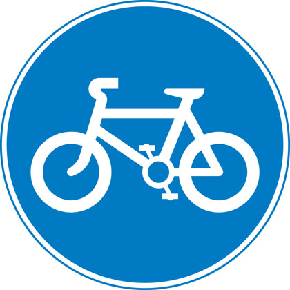 sign-giving-order-route-pedal-cycles-only