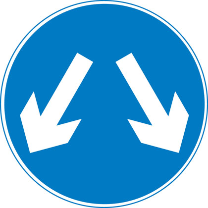 sign-giving-order-vehicle-pass-either-side