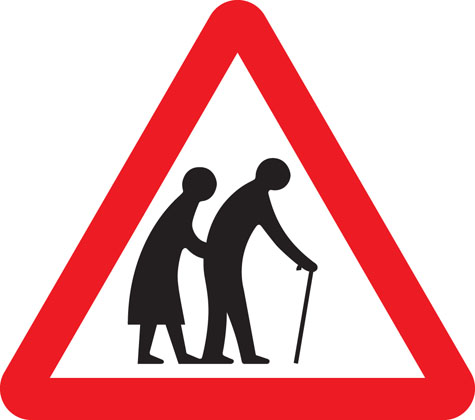 warning-sign-frail-pedestrians-cross-road-ahead